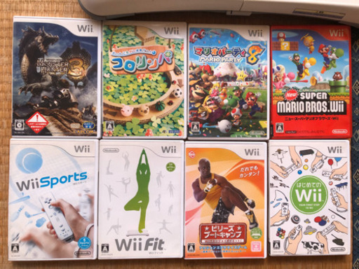 【すぐ遊べます】Wii Wiiフィット ソフト8本セット　