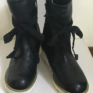 新品　　ブーツ黒Lの画像