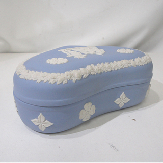  WEDGWOOD/ウェッジウッド ジャスパー ハートBOX 小物入れ アクセサリー入れ ケース 陶器 の画像