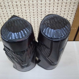アイヌ 人形 木彫り 木製 北海道民芸品　2体セット ニポポ　高さ24㎝ 南12条店 の画像
