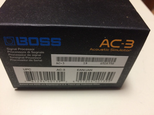 アコスティックシュミレーター BOSS AC–3