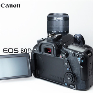 ☆超極上☆2420万画素☆高級エントリー☆キャノン EOS 80D Wズーム