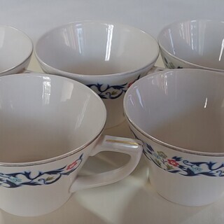カップ＆ソーサー　５客　中古の画像