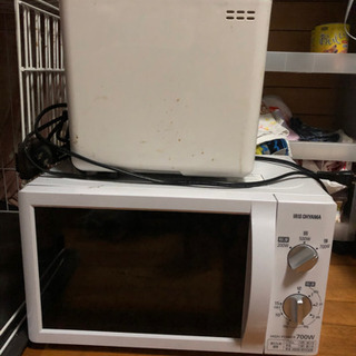 電子レンジ　ジャンク　来週粗大ゴミに出します。