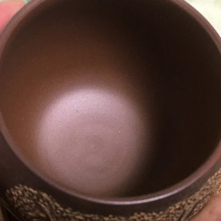 中国 欽陶居 湯飲み No.40 浮彫山水 禅定杯 紫泥 白泥 紫砂 茶壷 茶壺 欽州 ぐい飲み お猪口 ショットグラス 湯呑みの画像