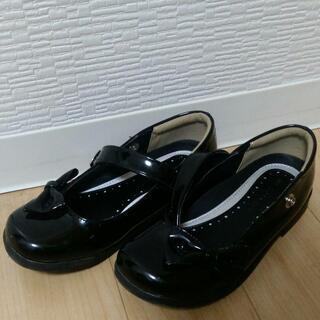 フォーマルシューズ 女の子 19.5〜20センチ★黒の画像