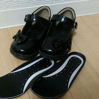 フォーマルシューズ 女の子 19.5〜20センチ★黒の画像