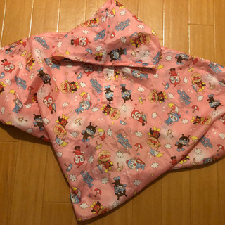 美品アンパンマンキッズレインコート収納バッグ付