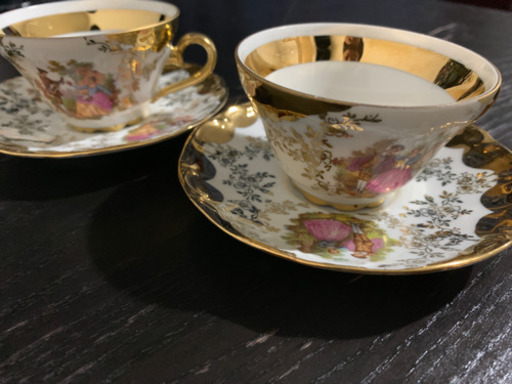 アンティーク Bavaria カップアンドソーサー 2脚