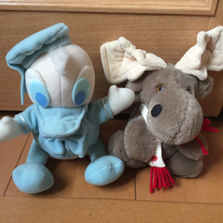 ぬいぐるみ●ドナルドダック&カナダのトナカイの画像