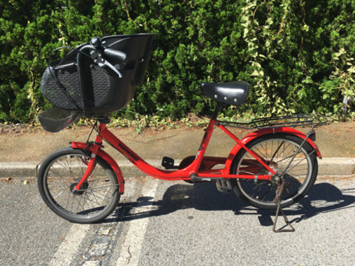 【千葉市】SUNNOREL サンノレル　子供乗せ自転車　20インチ　赤 BBA適合車