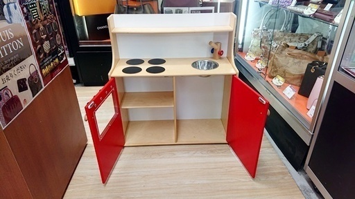 中古　マリントラ社　ままごと木製キッチン