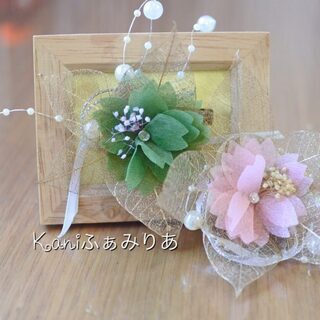 スワロフスキーがキラリと光る桜のブローチ♥いつでもイベント価格♥の画像
