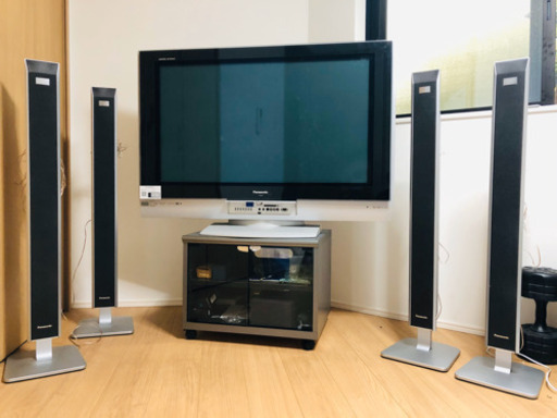 Panasonic TV model: TH-42PX20 [42インチ], Panasonic Speaker’s 4 pieces, TV スタンド