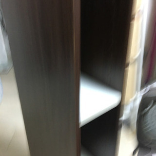 ブラウン　カラーボックス　スリムの画像