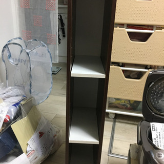 ブラウン　カラーボックス　スリム