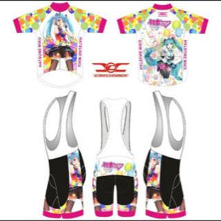 【新品未使用】初音ミク サイクルジャージ  上下Mサイズの画像