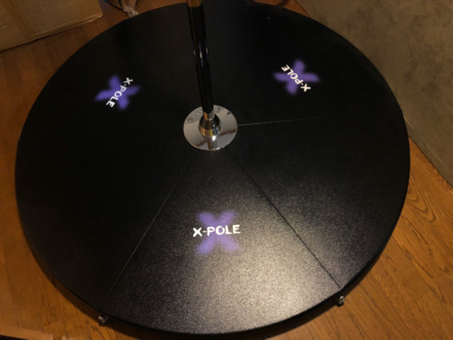 新品同様　X-POLE正規品　ステージポール X-Stage Lite 太さ45mm(ステンレス) (Static & Spin 両用) ポールダンス