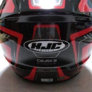 値下げしました　HJC　オフロード用ヘルメット　サイズM　赤の画像