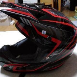 値下げしました　HJC　オフロード用ヘルメット　サイズM　赤の画像