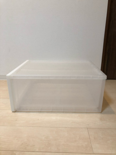 無印良品 ＰＰクローゼットケース・引出式・大　２個セット・約４４×５５×２４ｃｍ