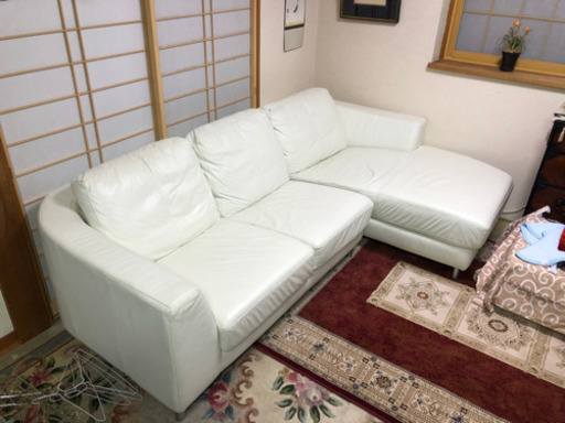白いソファ　美品