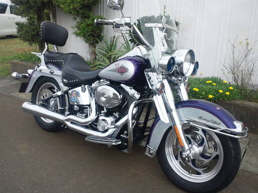 ★☆ ２００３年ソフテイル１４５０パープルメタリック限定カラーメッキパーツ多数 車検令和３年６月 ☆★