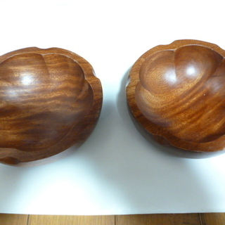 天然木のお皿2個セット