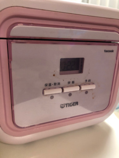 調理機能有り　炊飯器　Tacook 3合炊き