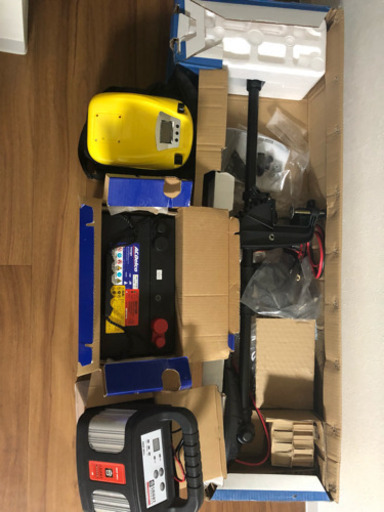 ゴムボートエレキモーターセット