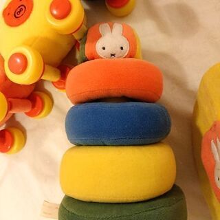 ３点セット　miffy ミッフィー 布のおもちゃ 知育 セット　の画像