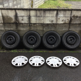 14インチ 4穴ホイールセット ホンダ純正カバー付き