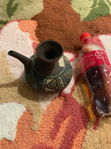 30年ほど前に作られたやちむん、お酒を入れるカラカラ