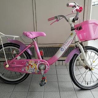 滋賀県草津市引き渡し限定】ディズニープリンセス自転車18インチ