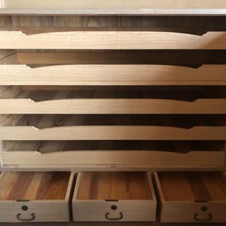 【美品】総桐着物・衣裳タンス6段(扉内5段)の画像