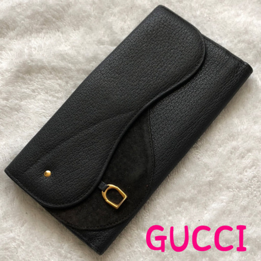 GUCCI グッチ 長財布 美品 正規品 オールドグッチ メンズ スゥエード