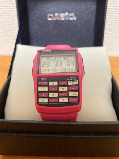 希少　CASIO カシオ　データバンク　ピンク