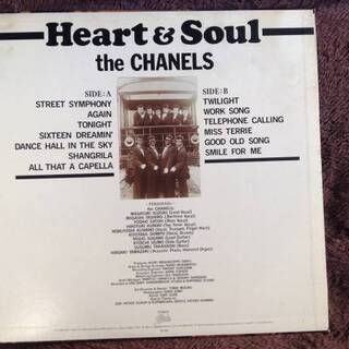 Ｈｅａｒｔ ａｎｄ Ｓｏｕｌ（シャネルズ）ＬＰレコードです。
