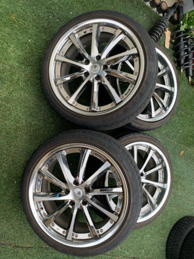 お買い上げありがとうございます‼️クレツェ ヴィシュヌ 19インチ  9.5J 10.5J タイヤ付き