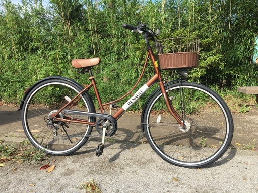 シティサイクル　RENAULT（ルノー） 26インチ　ブラウン