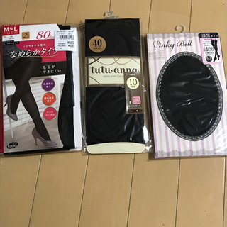 黒 タイツ・レギンス  計3足  未使用品