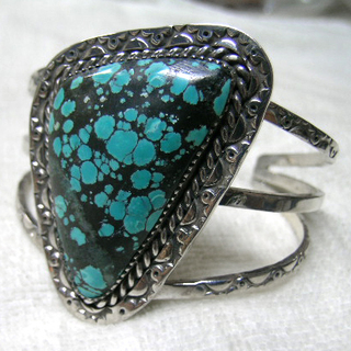 下取も相談 インディアンジュエリー ターコイズ バングル 15 ズニ