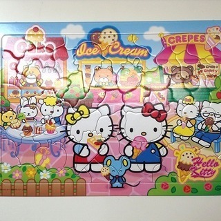 幼児用パズル3点　ミッキー　マイメロ　キティの画像