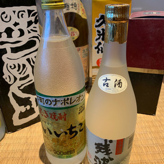 泡盛古酒 残波白25度 むぎ焼酎 いいちこ  どちらも20年くらい前