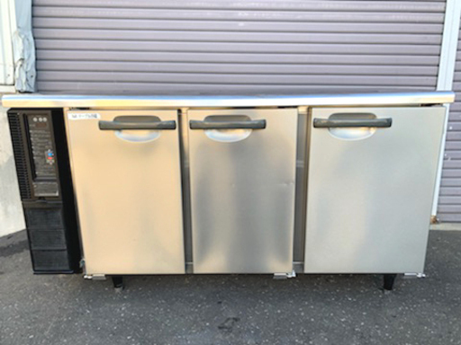 ホシザキ 業務用 台下冷蔵庫 コールドテーブル 3面扉 240L 2009年 100V RT-150PTE 清掃済 USED です