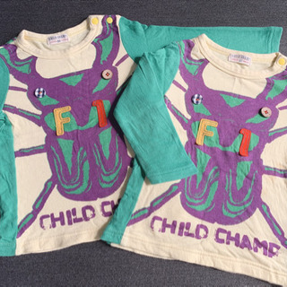 CHILD CHAMP  カブト虫イラスト ロンT   ( 2セ...