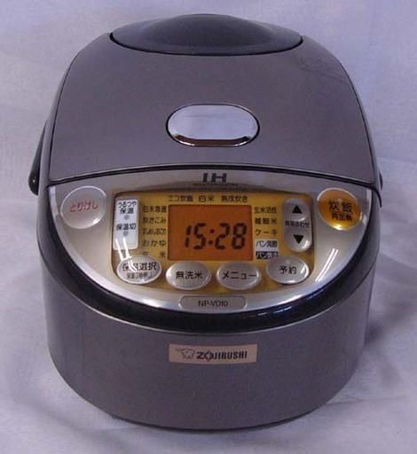19K0219 3 ZOJIRUSHI/象印 IH炊飯ジャー 極め炊き NP-VD10 1.0L 5.5合炊き ブラウン 2014年製 中古