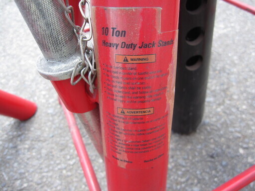 ★562★ジャッキスタンド　2個セット　ウマ　10Ton heavy Duty Jack Stands　リジットラック　工具　修理　バ