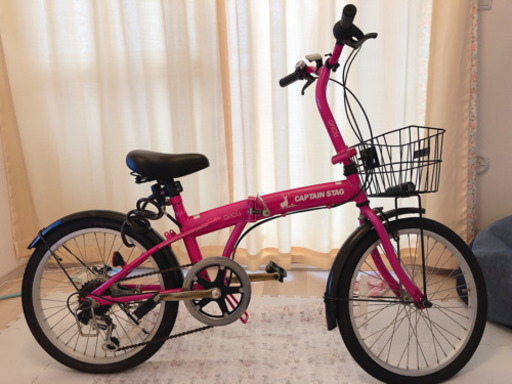 20インチ 折りたたみ自転車 6段変速付き