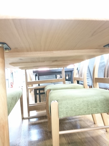 大川家具　ベンチダイニング4点セット　【トレファク　川越店】